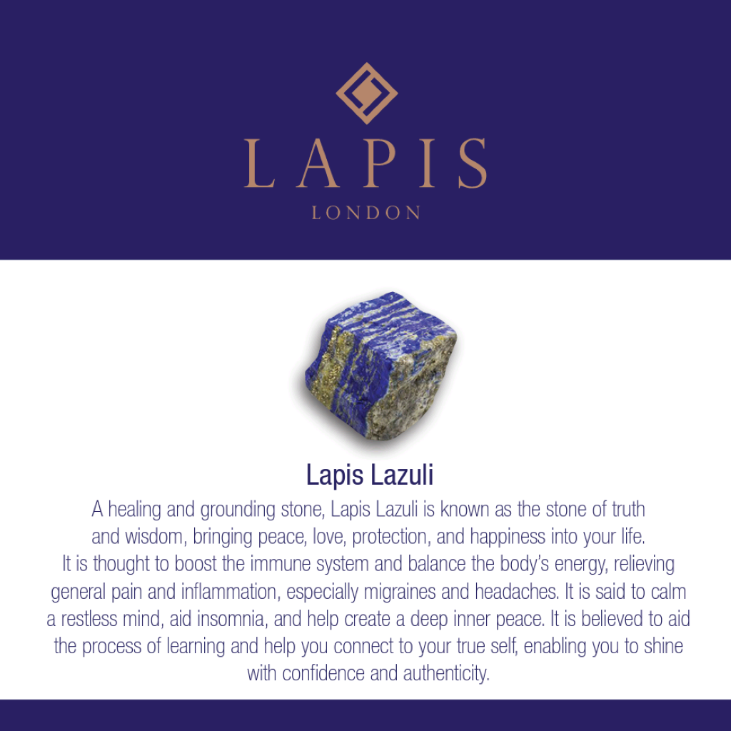 The Square Lapis Lazuli Gemstone Hoop Earrings