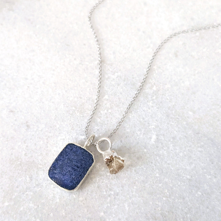 The Duo Lapis Lazuli Necklace