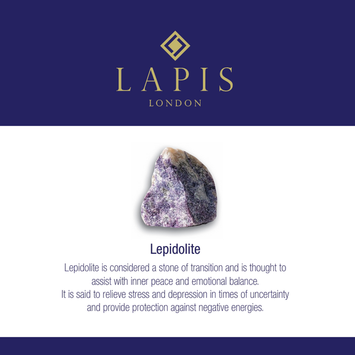 Lepidolite Gemstone Bracelet - 4mm Faceted
