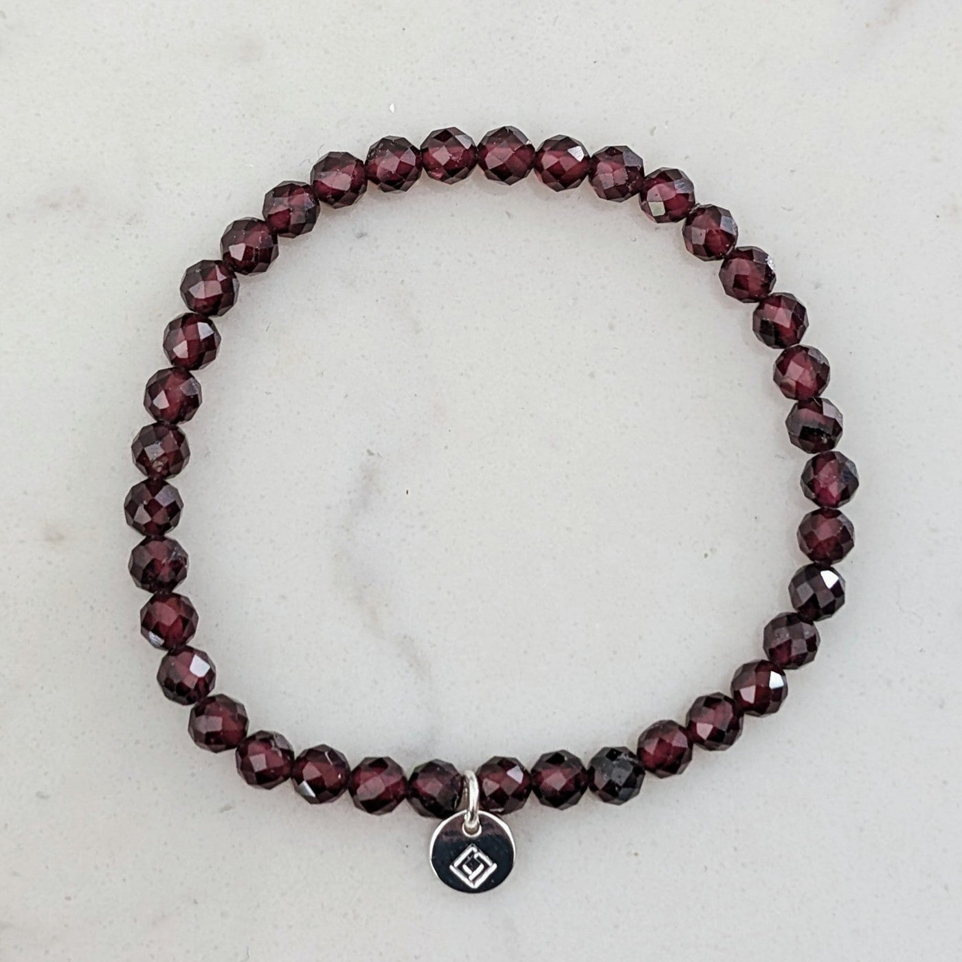 children's garnet gemstone bracelet