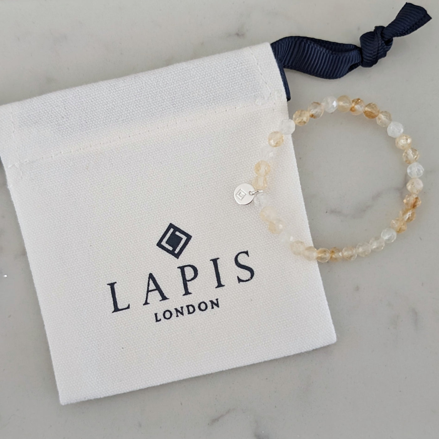 Citrine children's gemstone bracelet