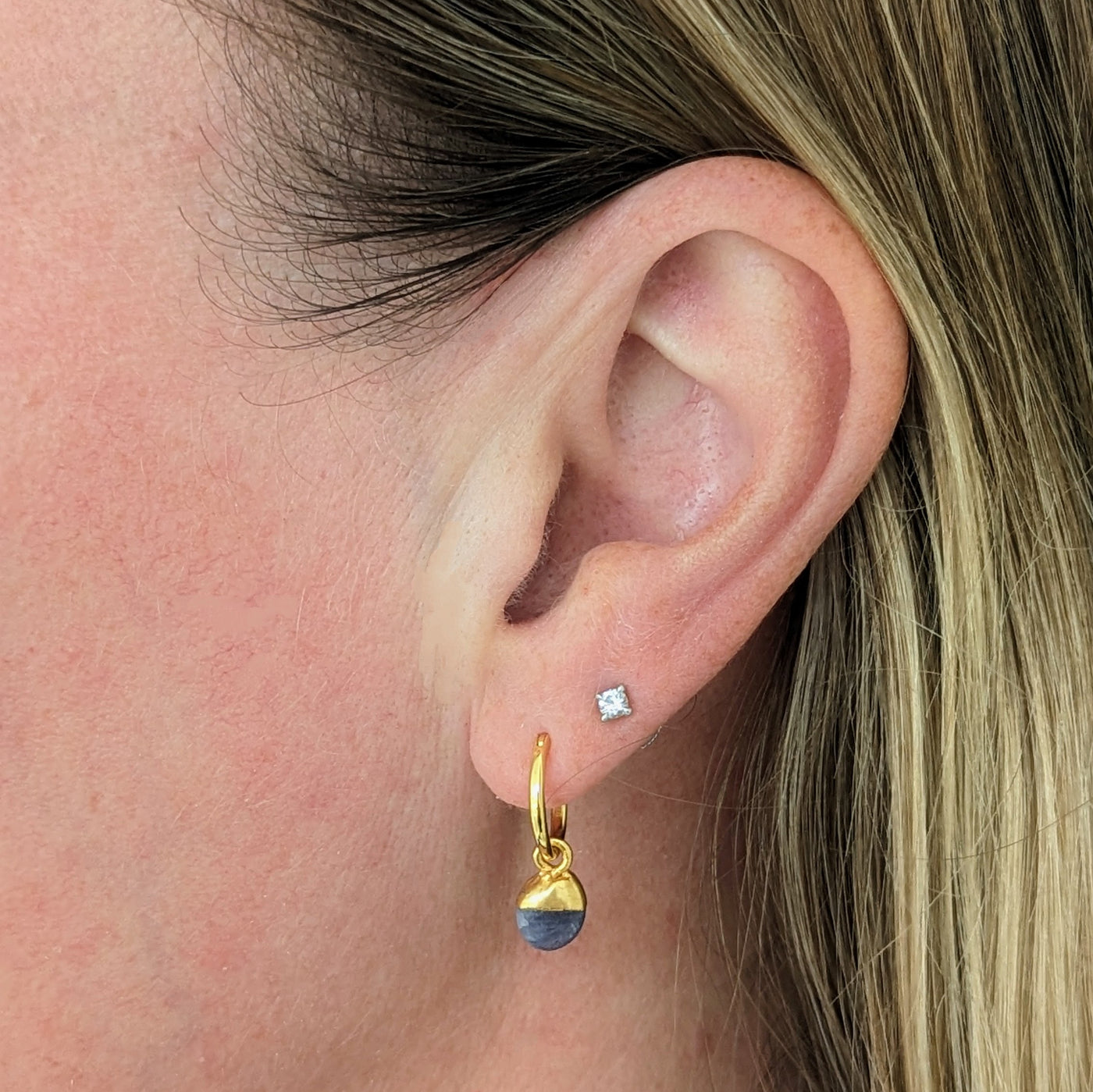December tanzanite birthstone earrings