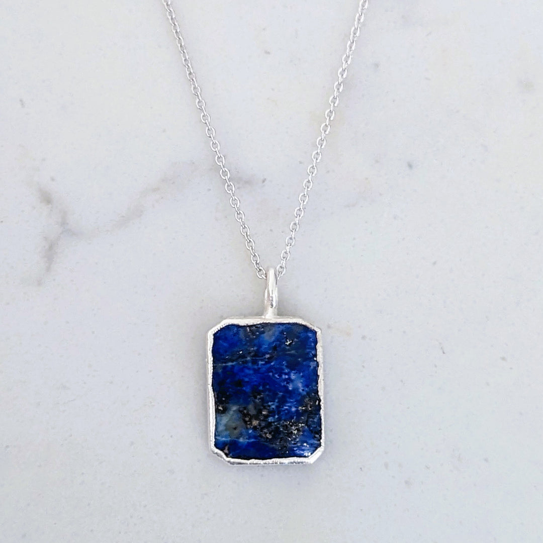 The Rectangle Lapis Lazuli Necklace
