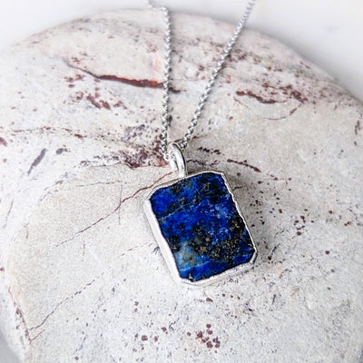 The Rectangle Lapis Lazuli Necklace