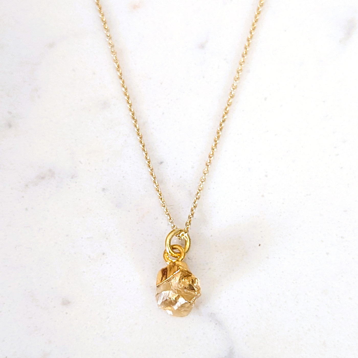 Citrine November Birthstone Necklace, Success & Happiness