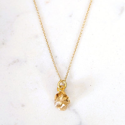 Citrine November Birthstone Necklace, Success & Happiness