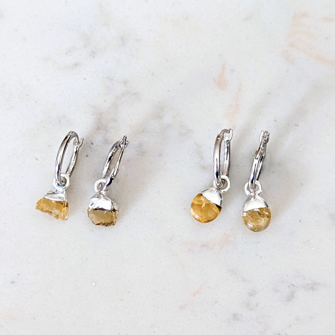    citrinebirthstoneearrings-roughandsmooth_silver  1949 × 1949px  citrine November birthstone earrings