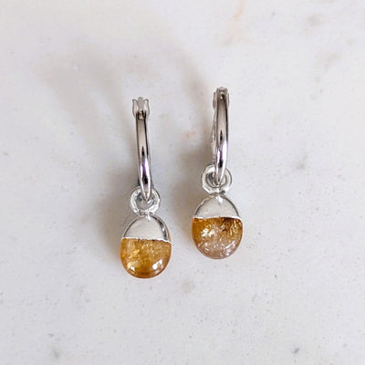    citrinebirthstoneearrings-roughandsmooth_silver  1949 × 1949px  citrine November birthstone earrings