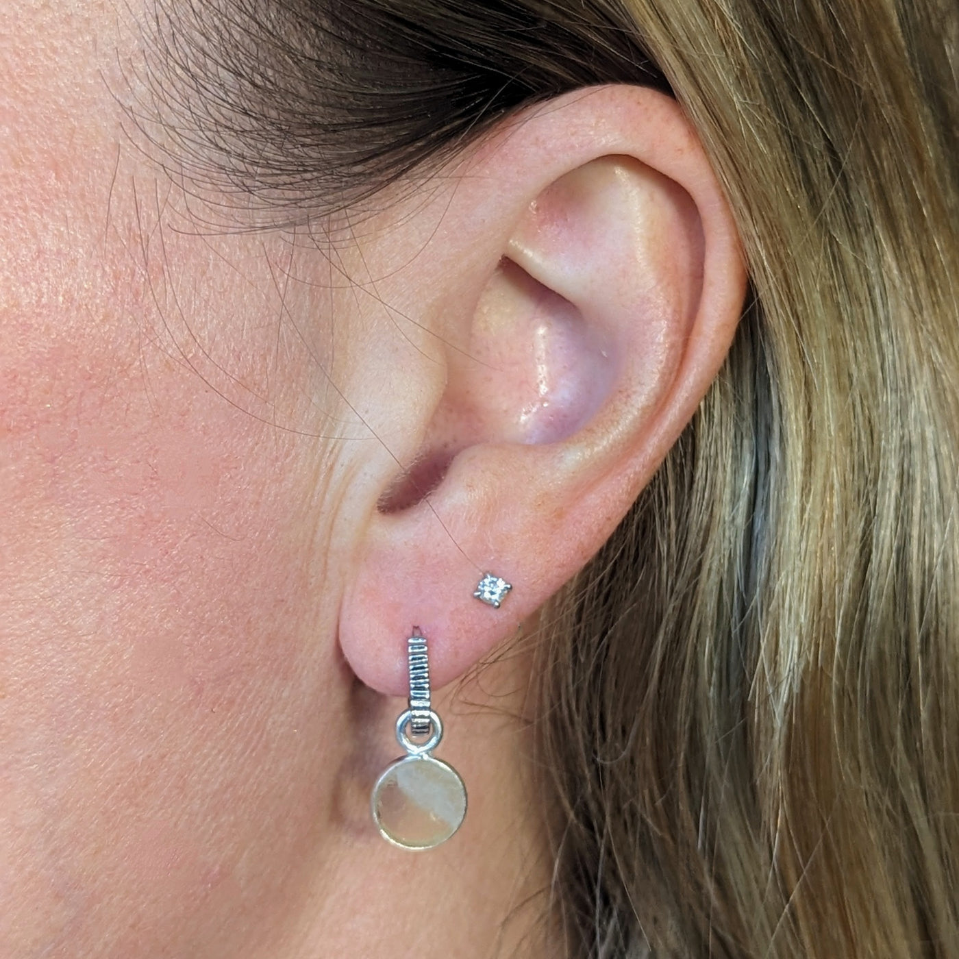 sterling silver citrine November birthstone earrings