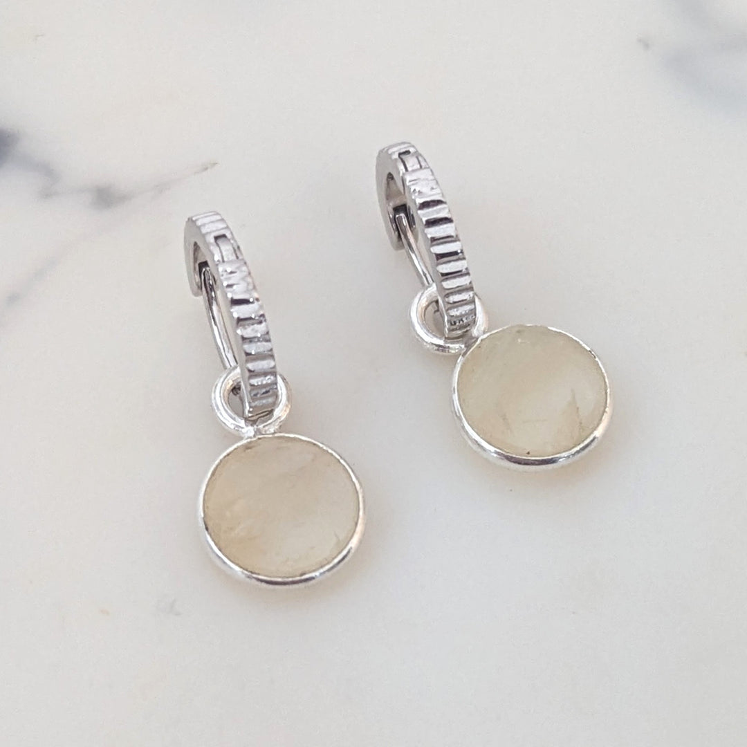 sterling silver citrine November birthstone earrings