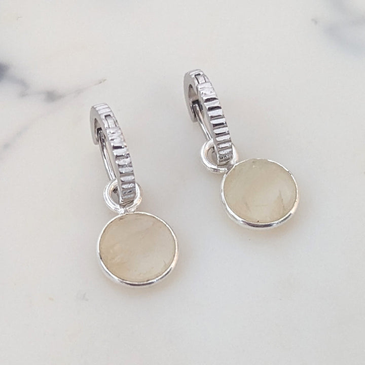 sterling silver citrine November birthstone earrings