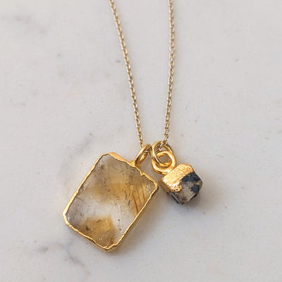 citrine pendant necklace