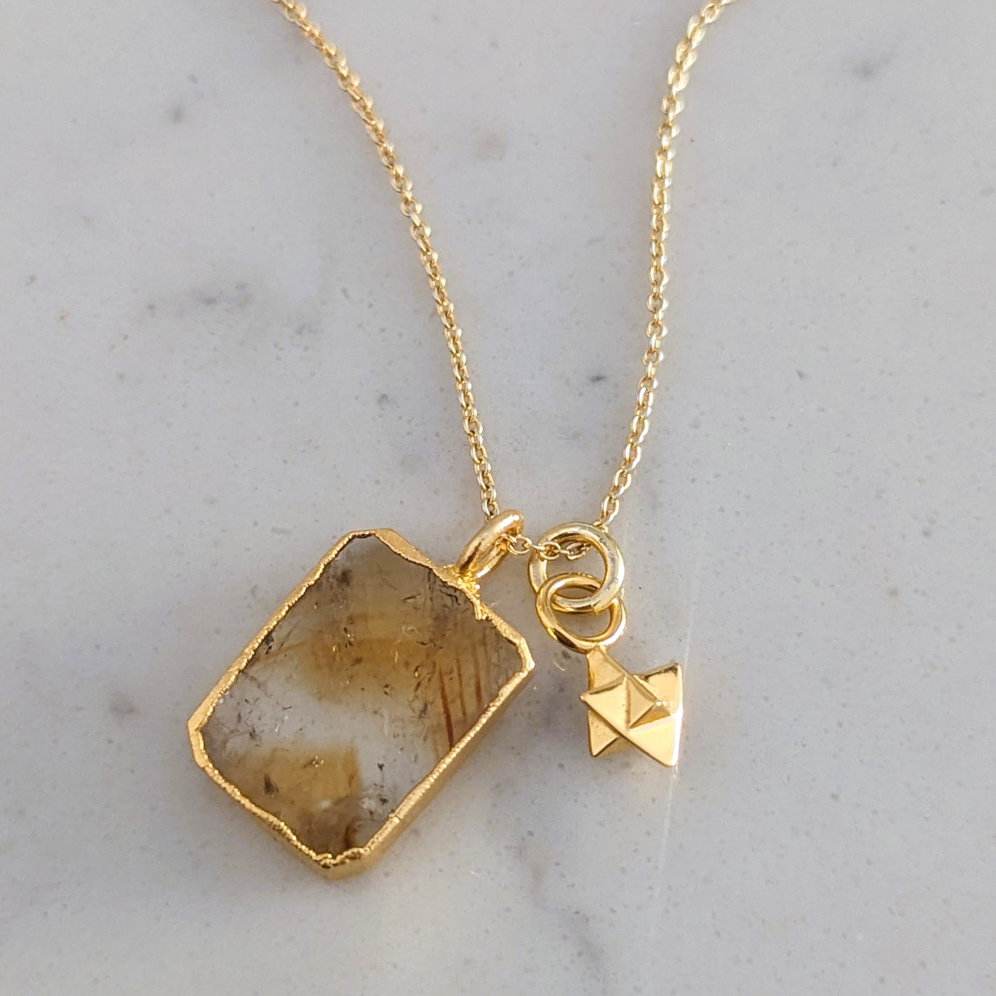 citrine pendant necklace