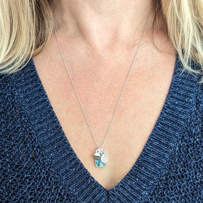 The Trio Labradorite and Charm Necklace