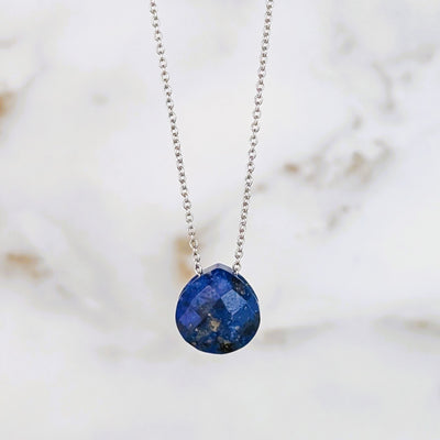 lapis lazuli September birthstone necklace