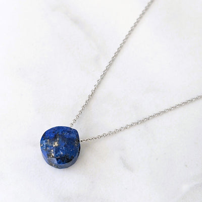 lapis lazuli September birthstone necklace