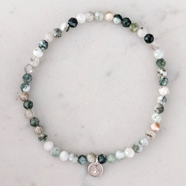 tree agate gemstone bracelet
