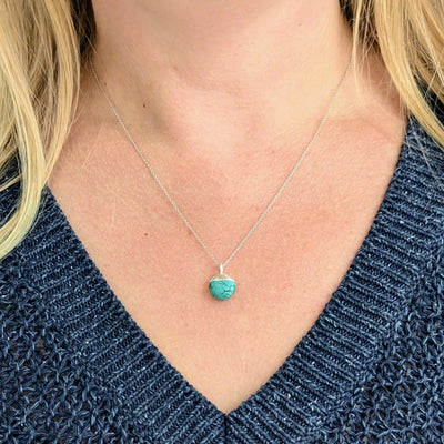 December turquoise birthstone necklace 
