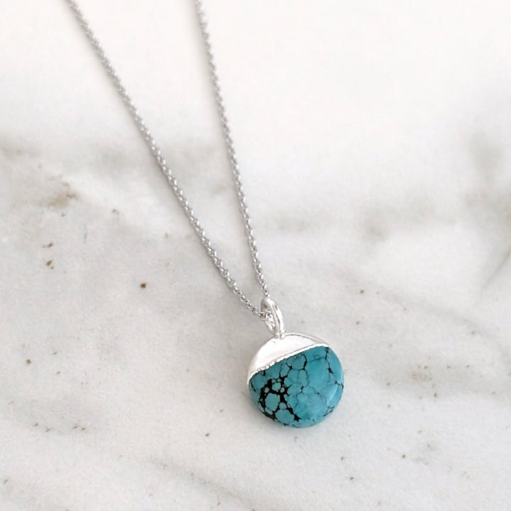 December turquoise birthstone necklace 
