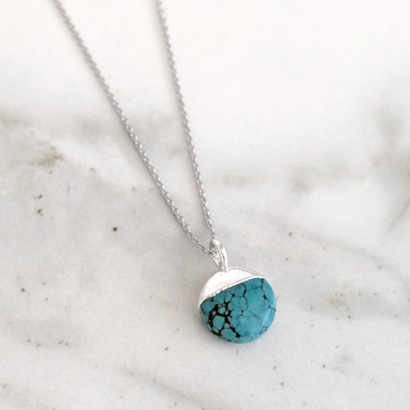 December turquoise birthstone necklace 