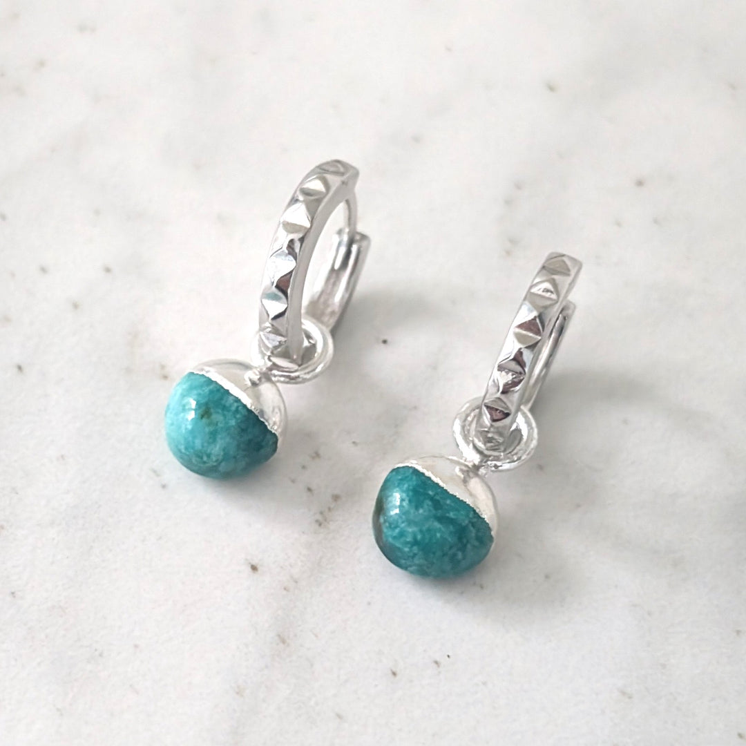 Turquoise birthstone earrings hotsell