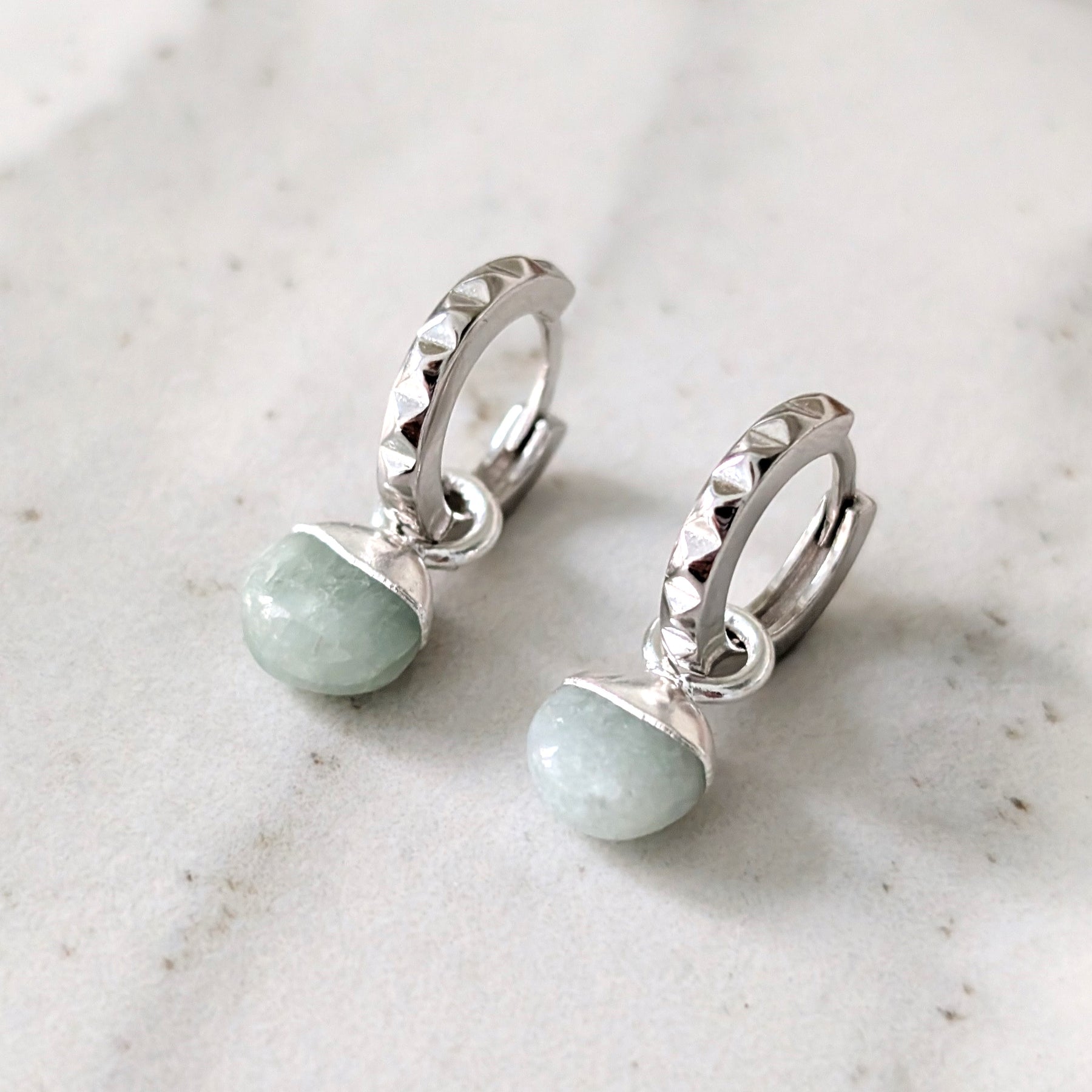 Orb Aquamarine Earrings