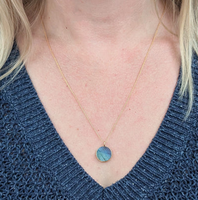 The Circle Labradorite Necklace