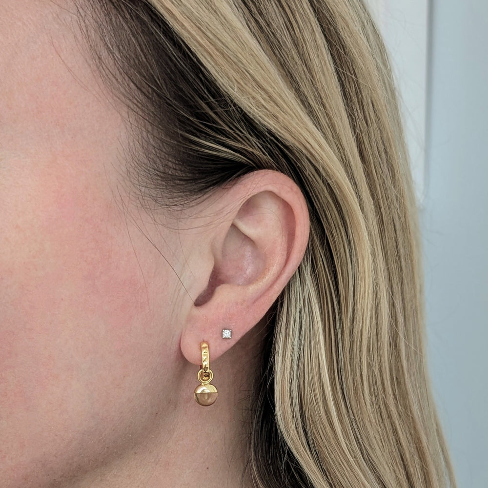 gold citrine November birthstone earrings