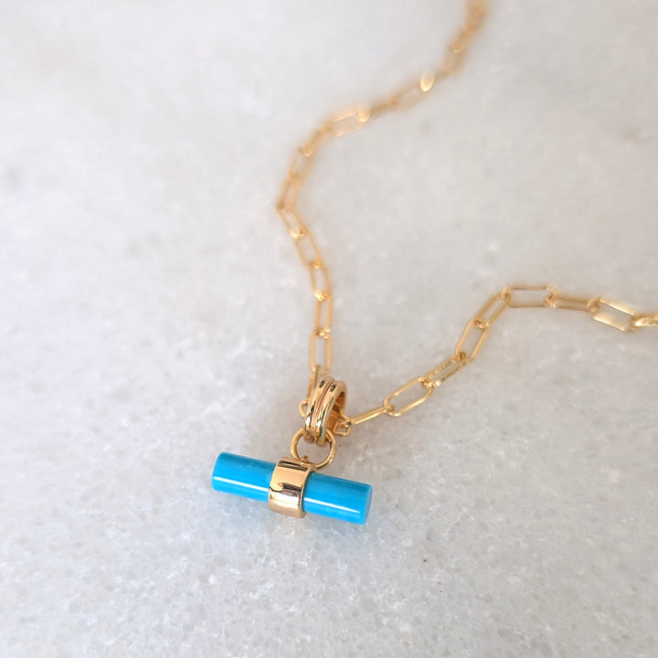The T-Bar Turquoise Necklace
