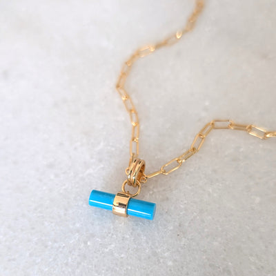 The T-Bar Turquoise Necklace