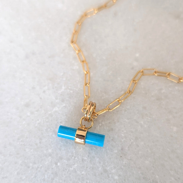 The T-Bar Turquoise Necklace