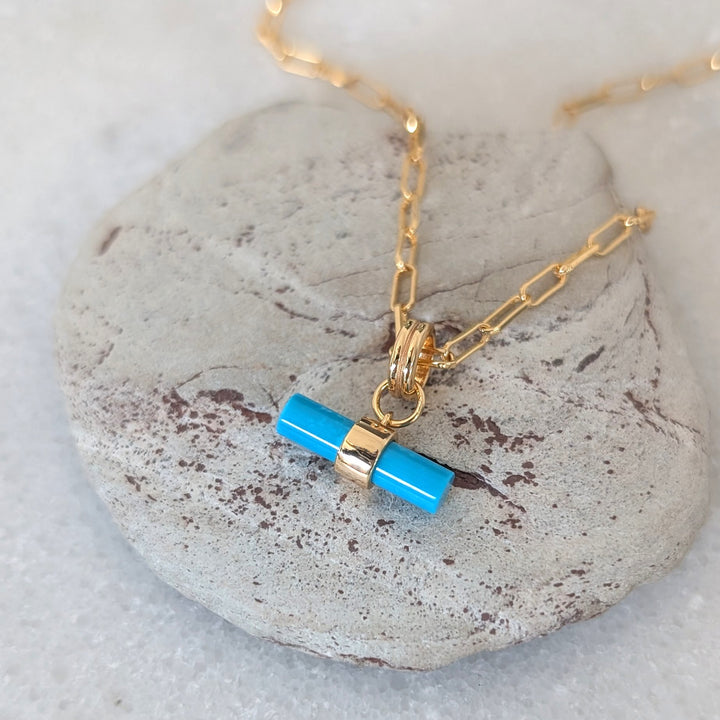 The T-Bar Turquoise Necklace
