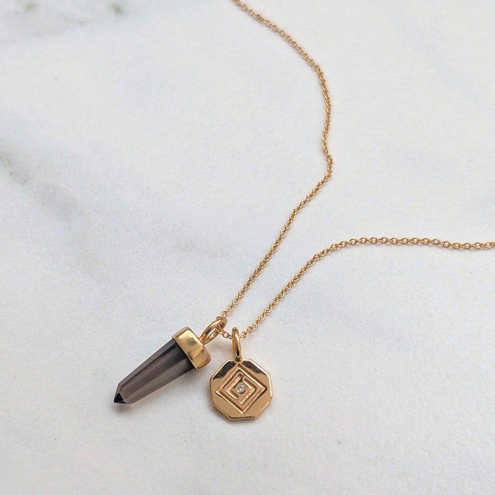 The En Pointe Smoky Quartz Necklace
