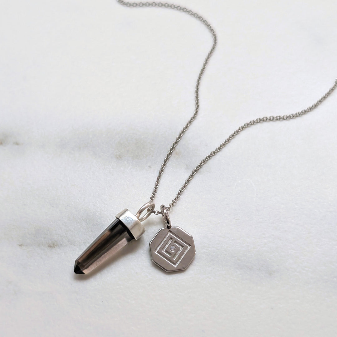 The En Pointe Smoky Quartz Necklace