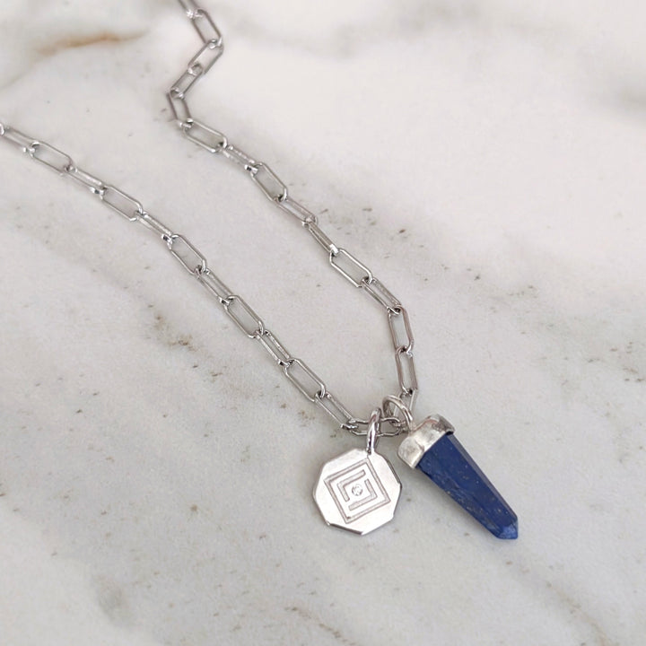 The En Pointe Duo Lapis Lazuli Necklace