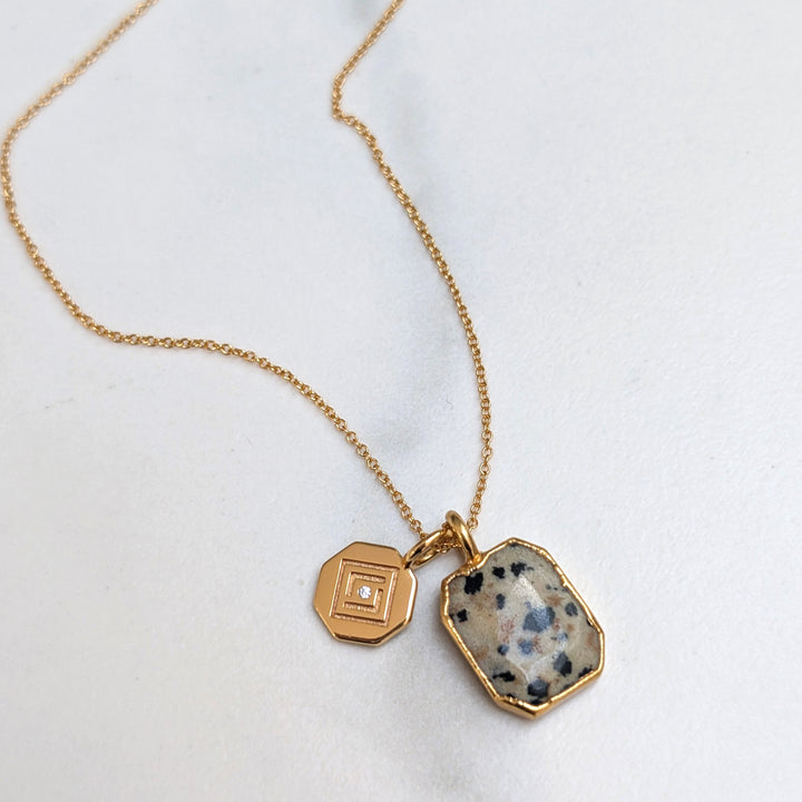 The Duo Dalmatian Jasper Necklace