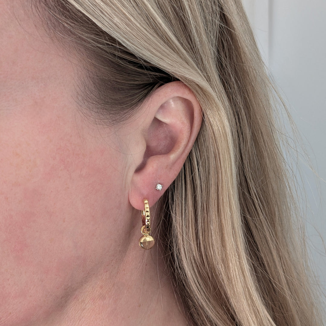 gold citrine November birthstone earrings