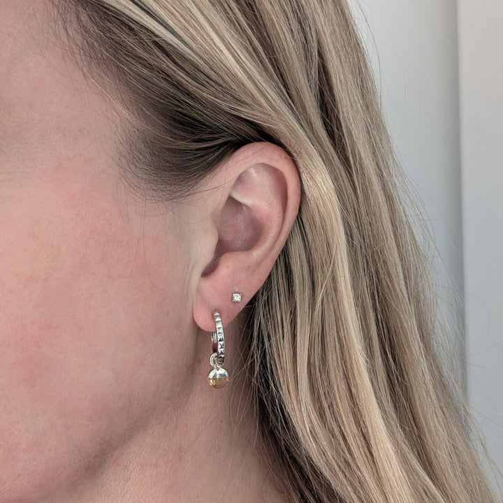 sterling silver citrine November birthstone earrings 