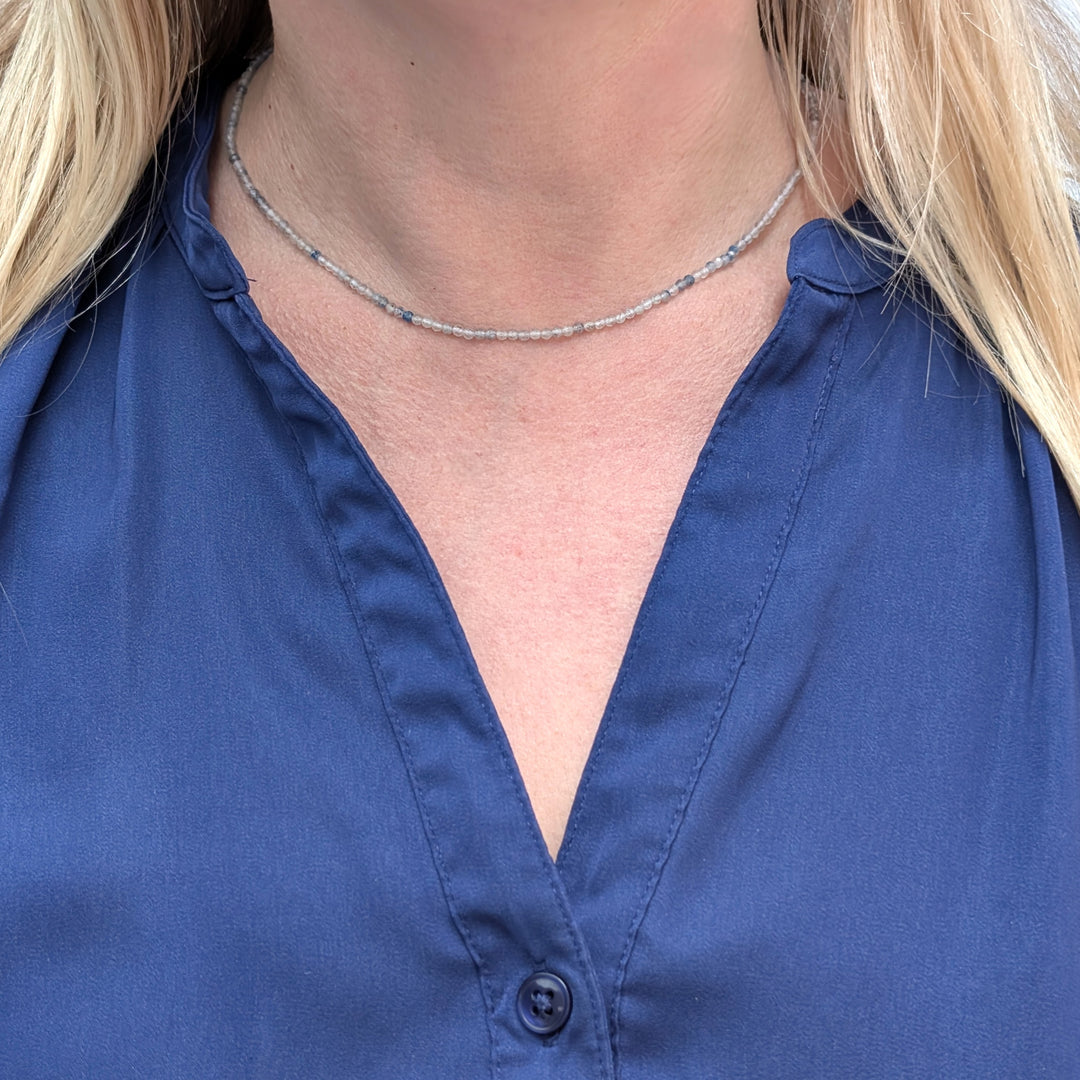 k2 jasper 2mm faceted bead gemstone mecklace 