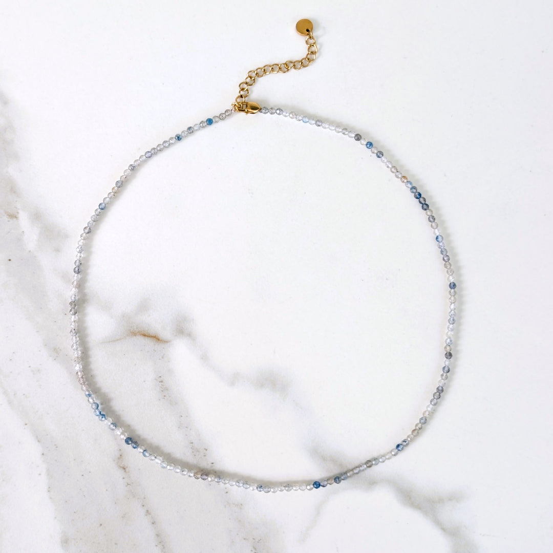 k2 jasper 2mm faceted bead gemstone mecklace 