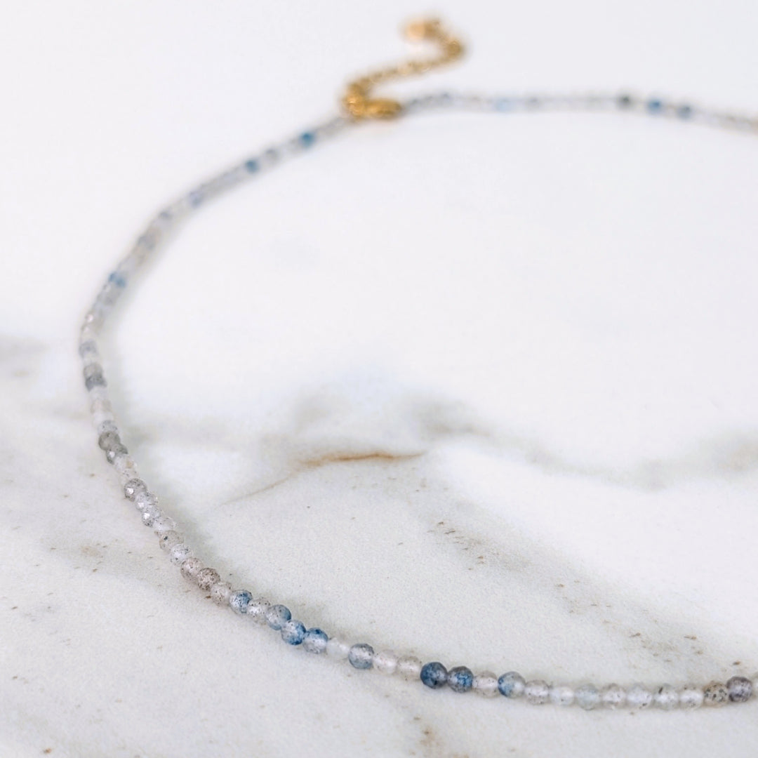 k2 jasper 2mm faceted bead gemstone mecklace 