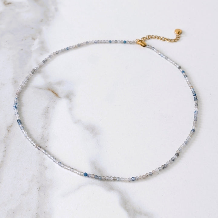 k2 jasper 2mm faceted bead gemstone mecklace 