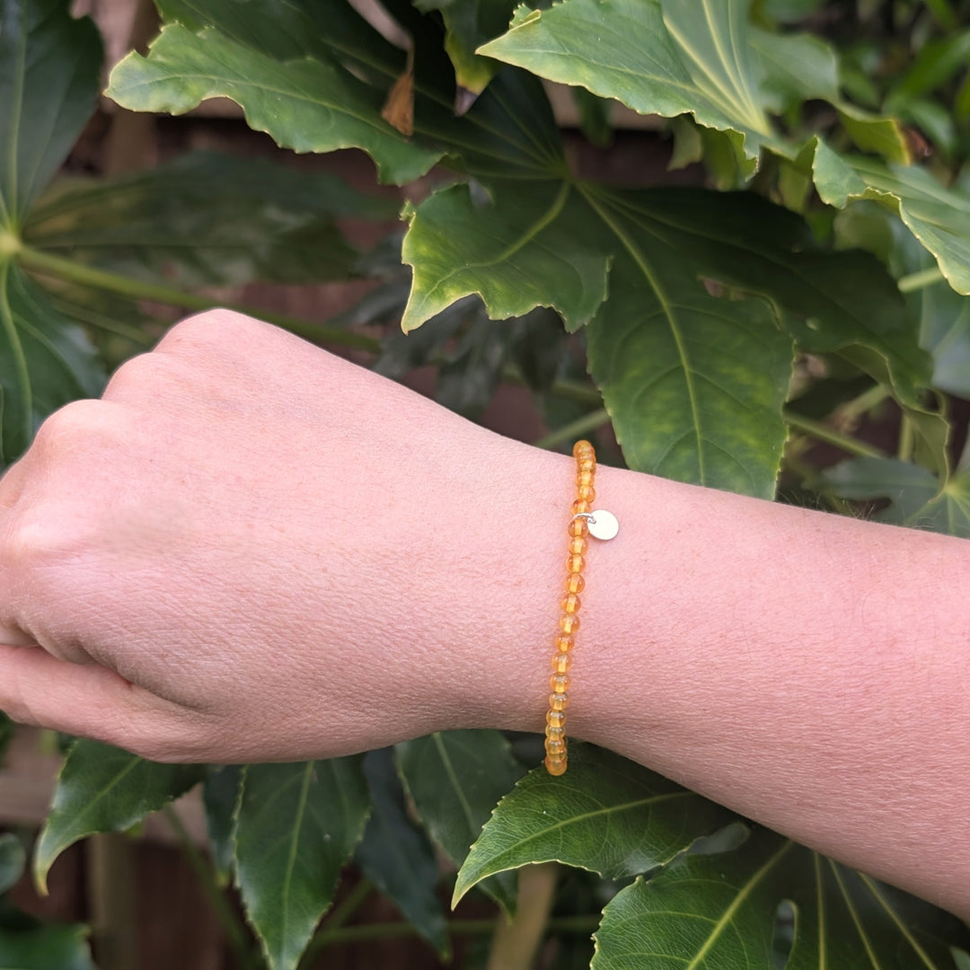 Baltic amber gemstone bracelet 