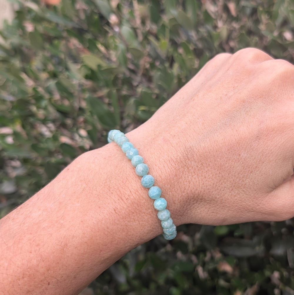 6mm bead amazonite gemstone bracelet 