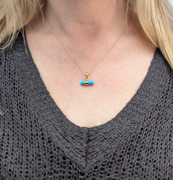 The T-Bar Turquoise Necklace