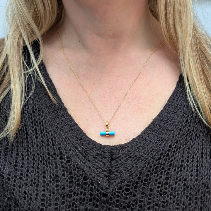 The T-Bar Turquoise Necklace