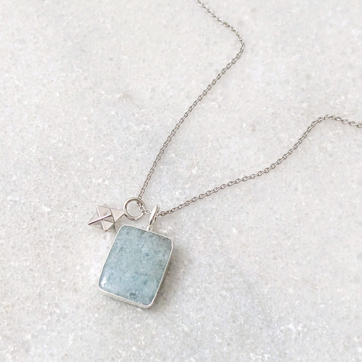 The Duo Aquamarine Necklace