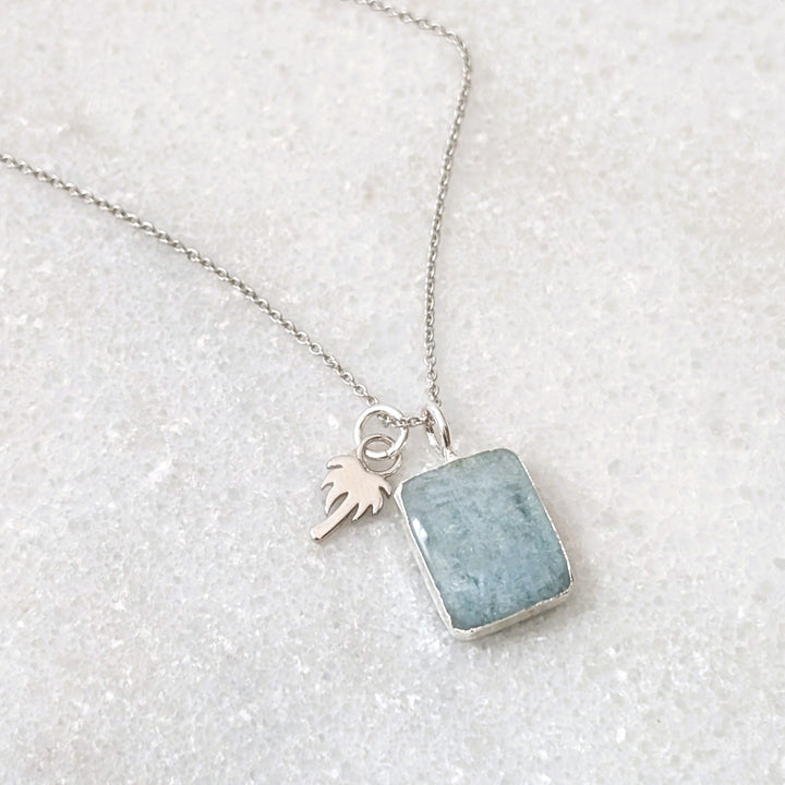 The Duo Aquamarine Necklace