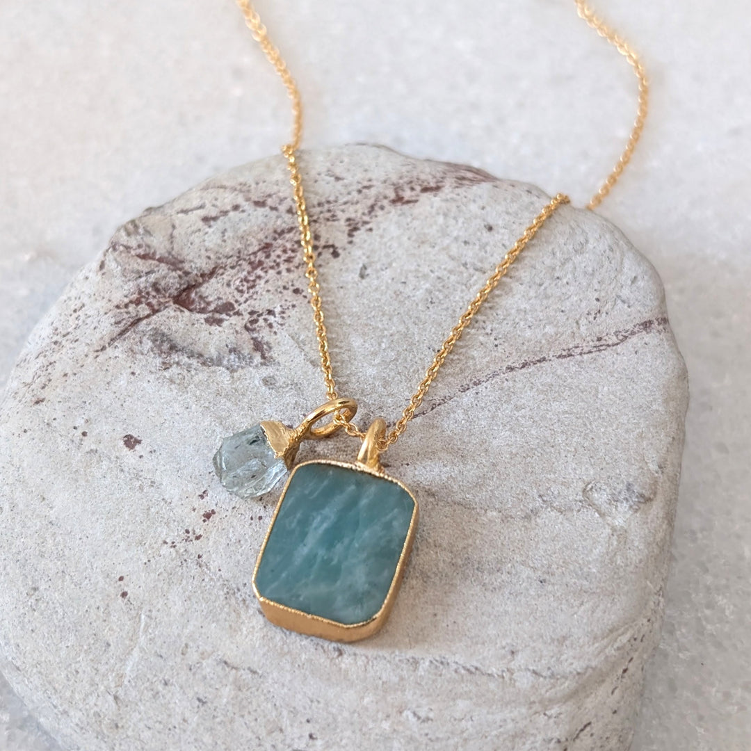 The Duo Amazonite Necklace