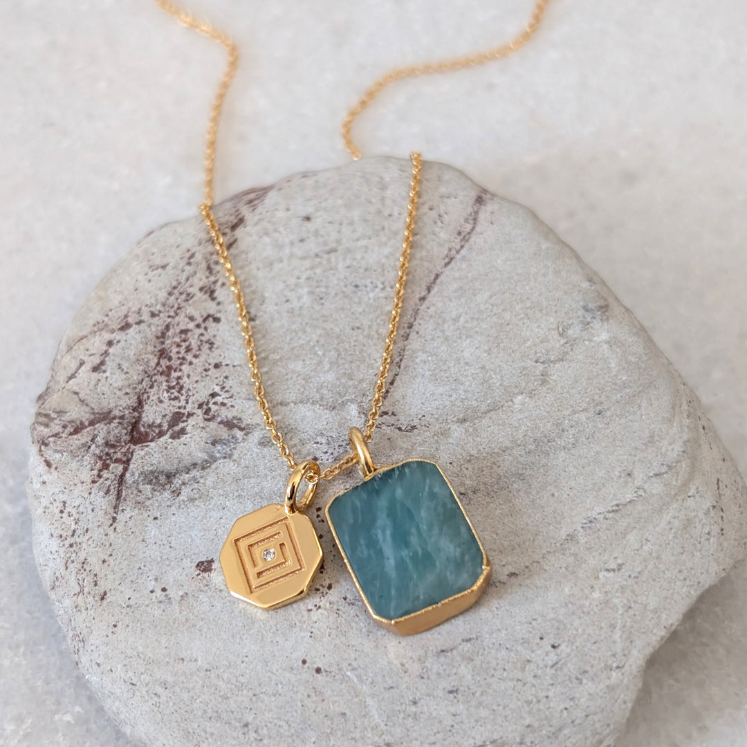 The Duo Amazonite Necklace